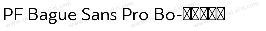 PF Bague Sans Pro Bo字体转换